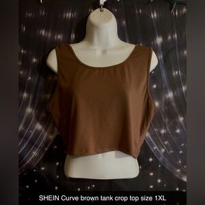 Shein curve Sleeveless Crop Top